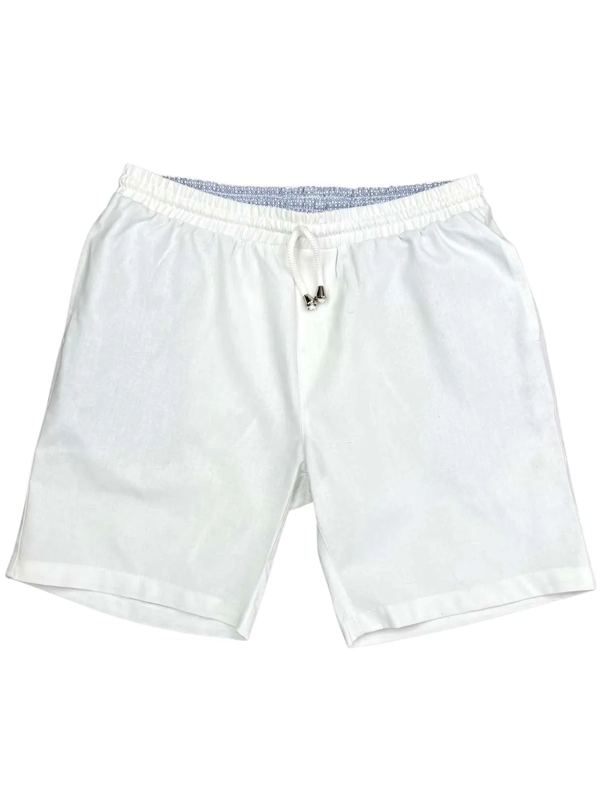 Bahamas Cotton/Linen Short - White