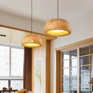 Bamboo Brilliance Pendant Light – Handcrafted Elegance in Natural Bamboo