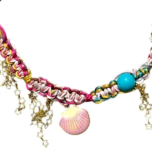 Barbie Seashell Locket Star Chain Rocker Choker