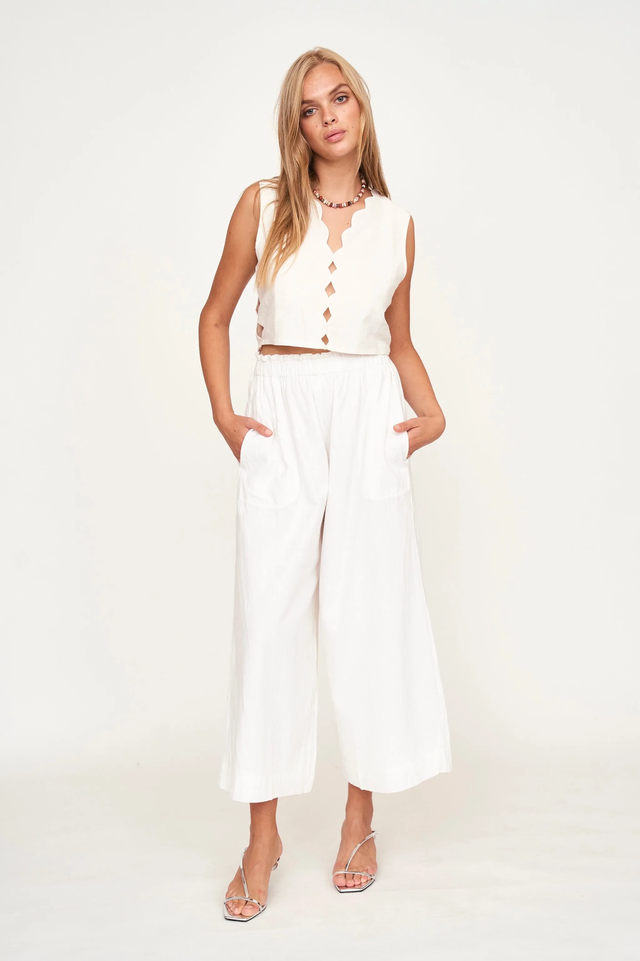 Barcelona Top in White