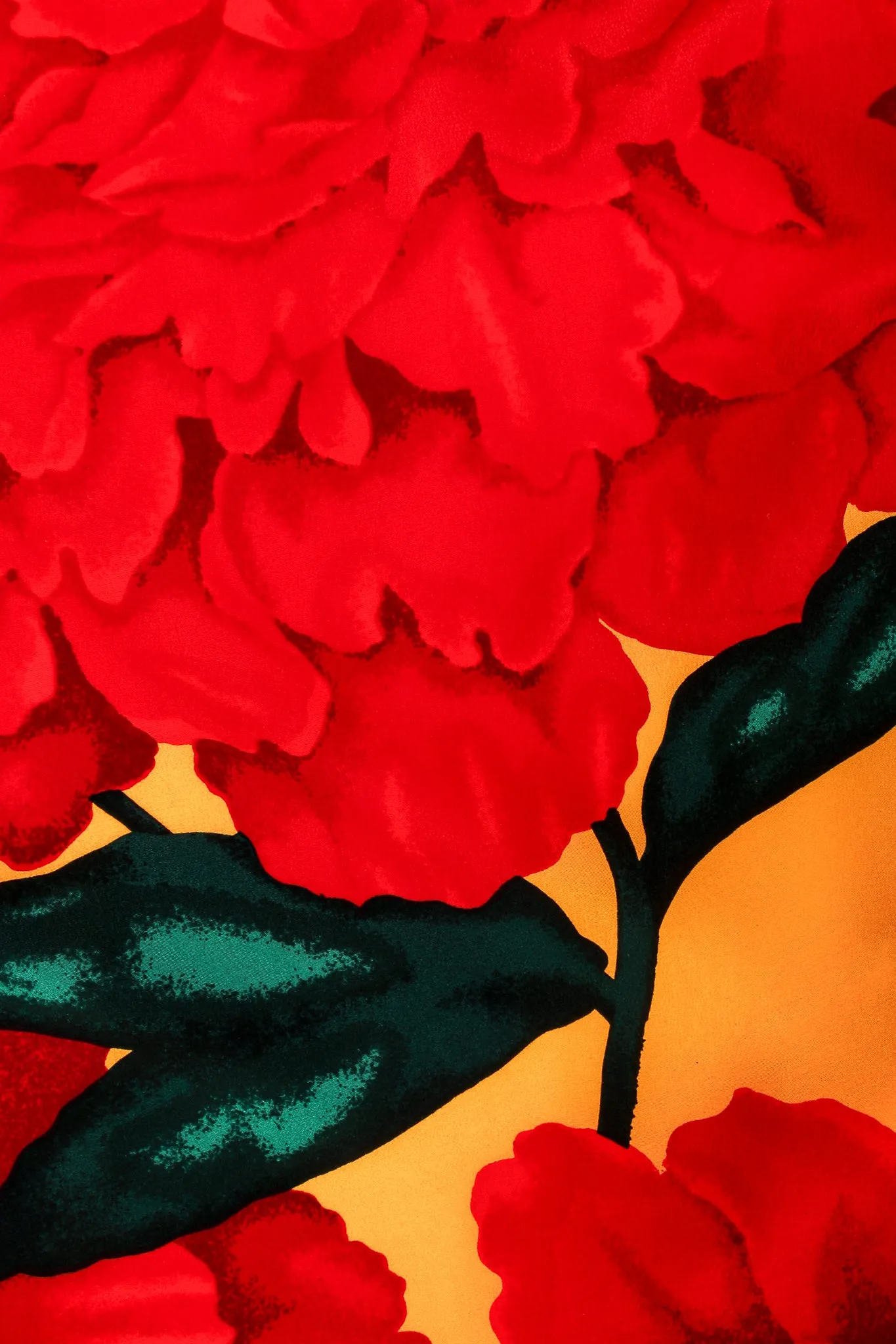 Begonia Print Silk Duster