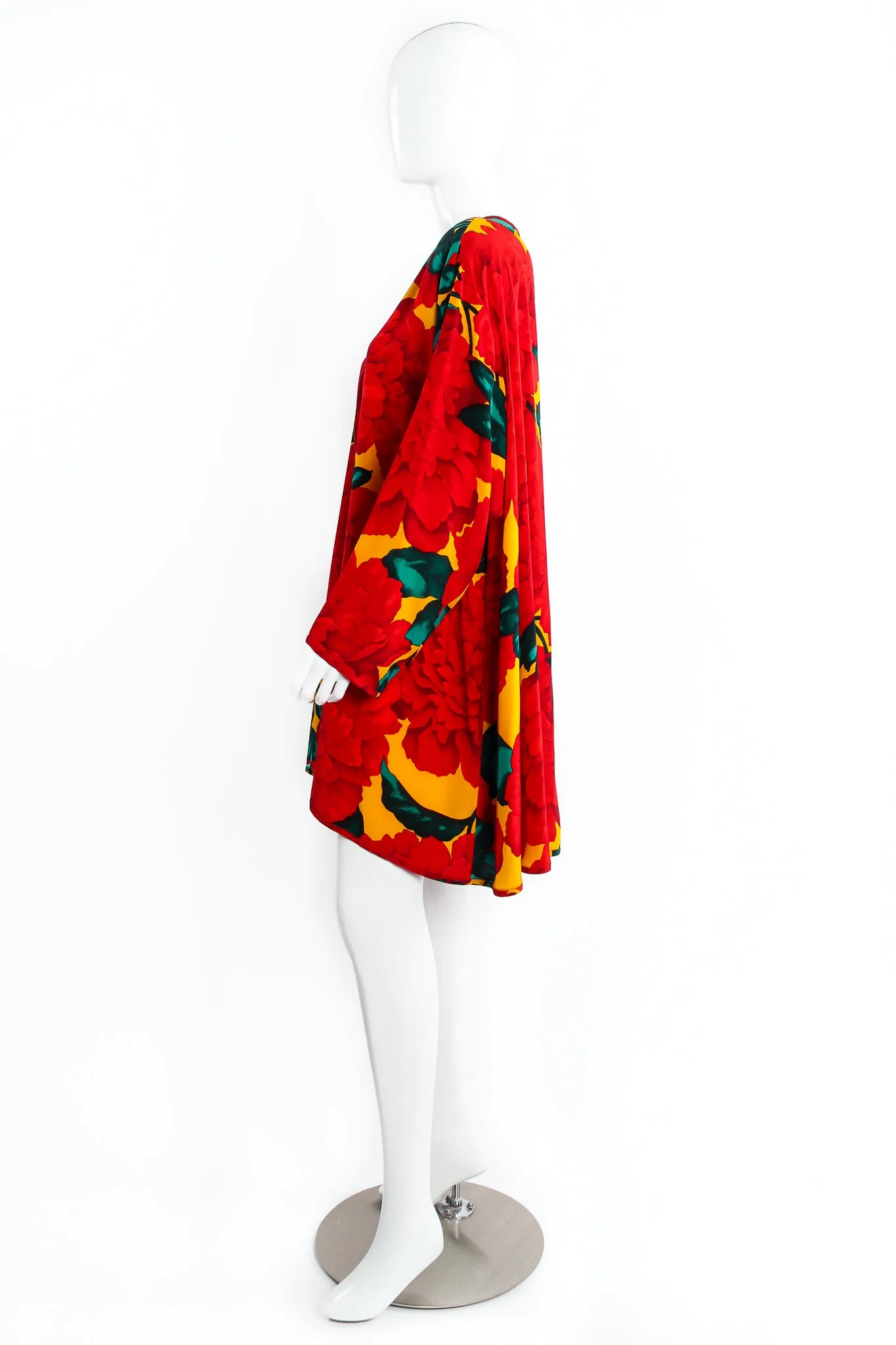Begonia Print Silk Duster