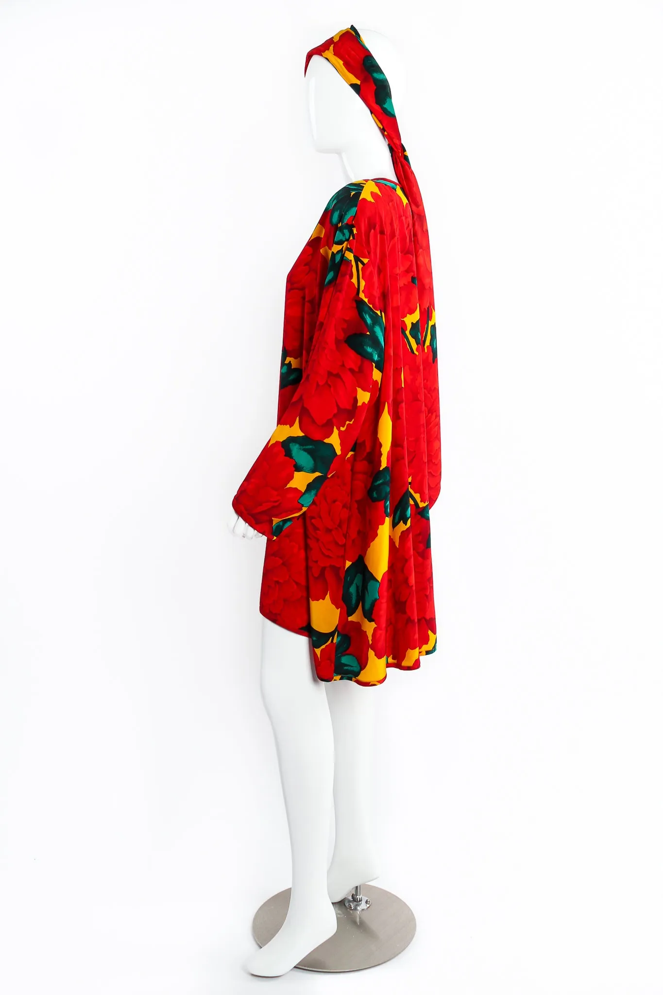 Begonia Print Silk Duster
