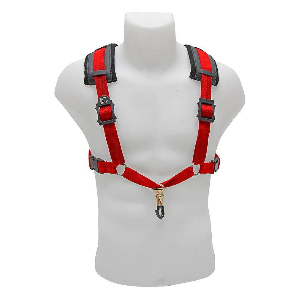 BG Alto, Tenor and Baritone Harness Men Red Coated Metal Hook