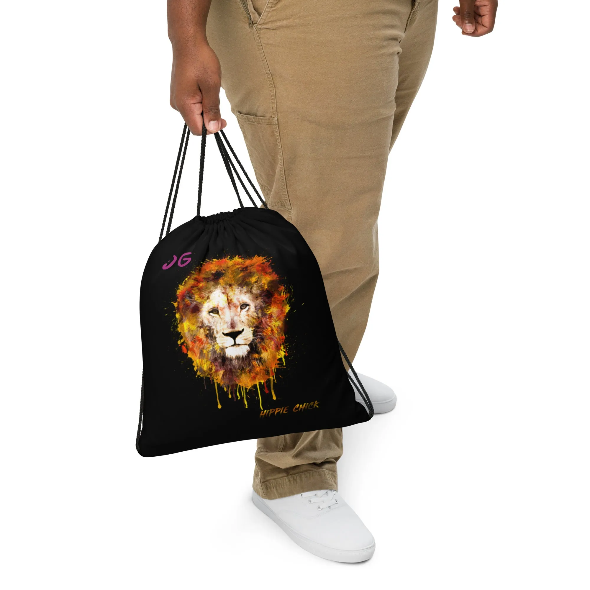 Black Drawstring Bag