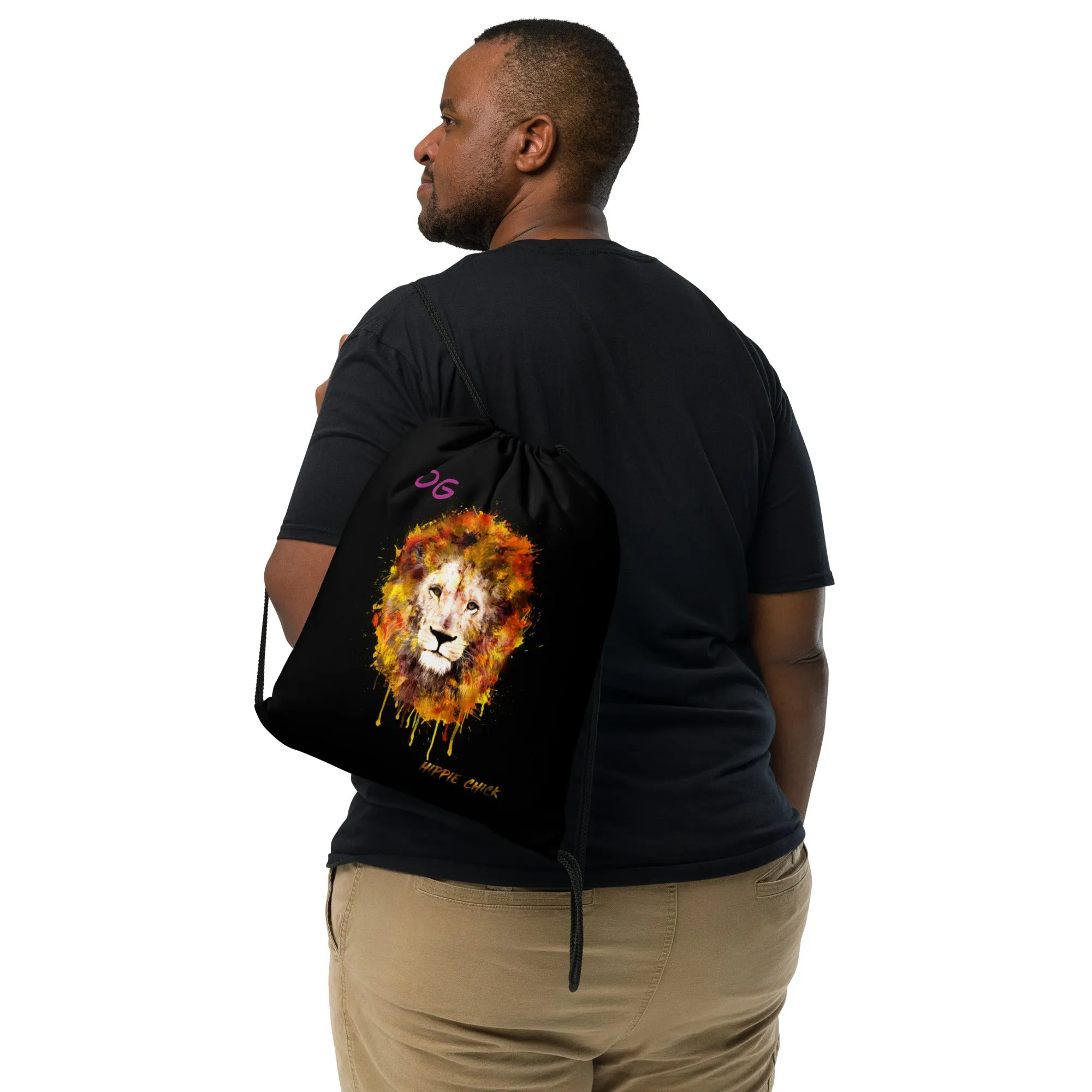 Black Drawstring Bag