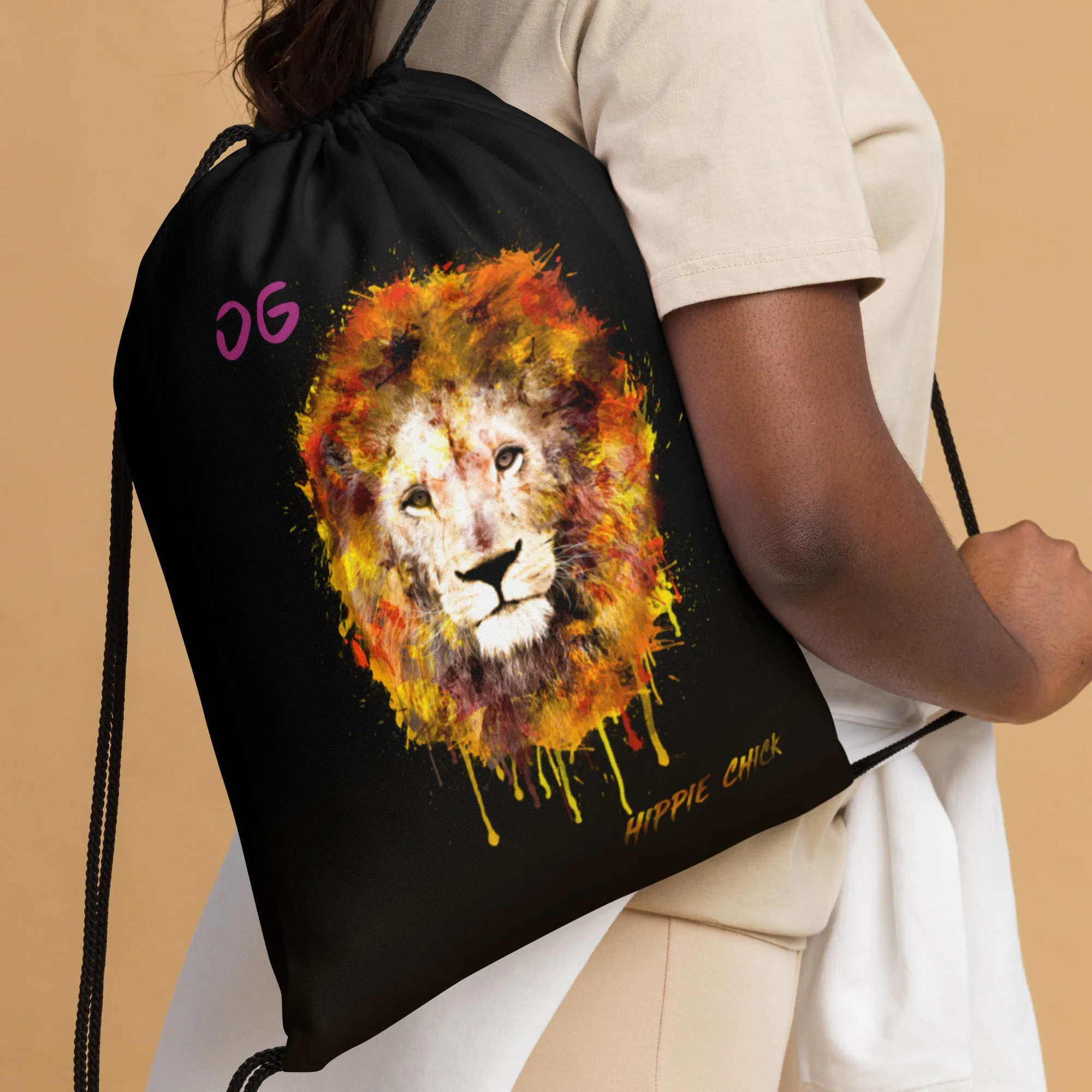 Black Drawstring Bag