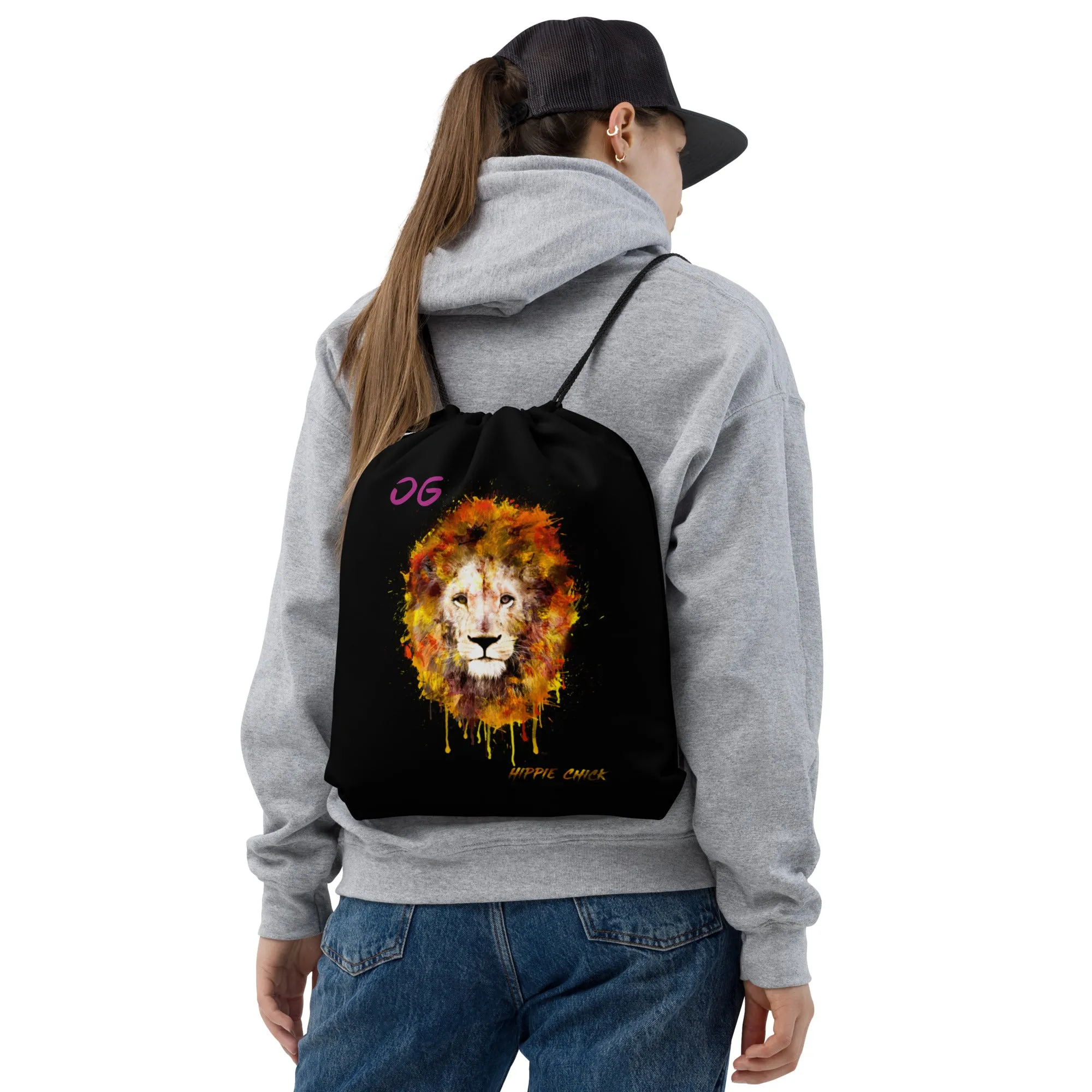 Black Drawstring Bag