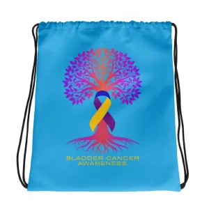 Bladder Cancer Tree Drawstring bag