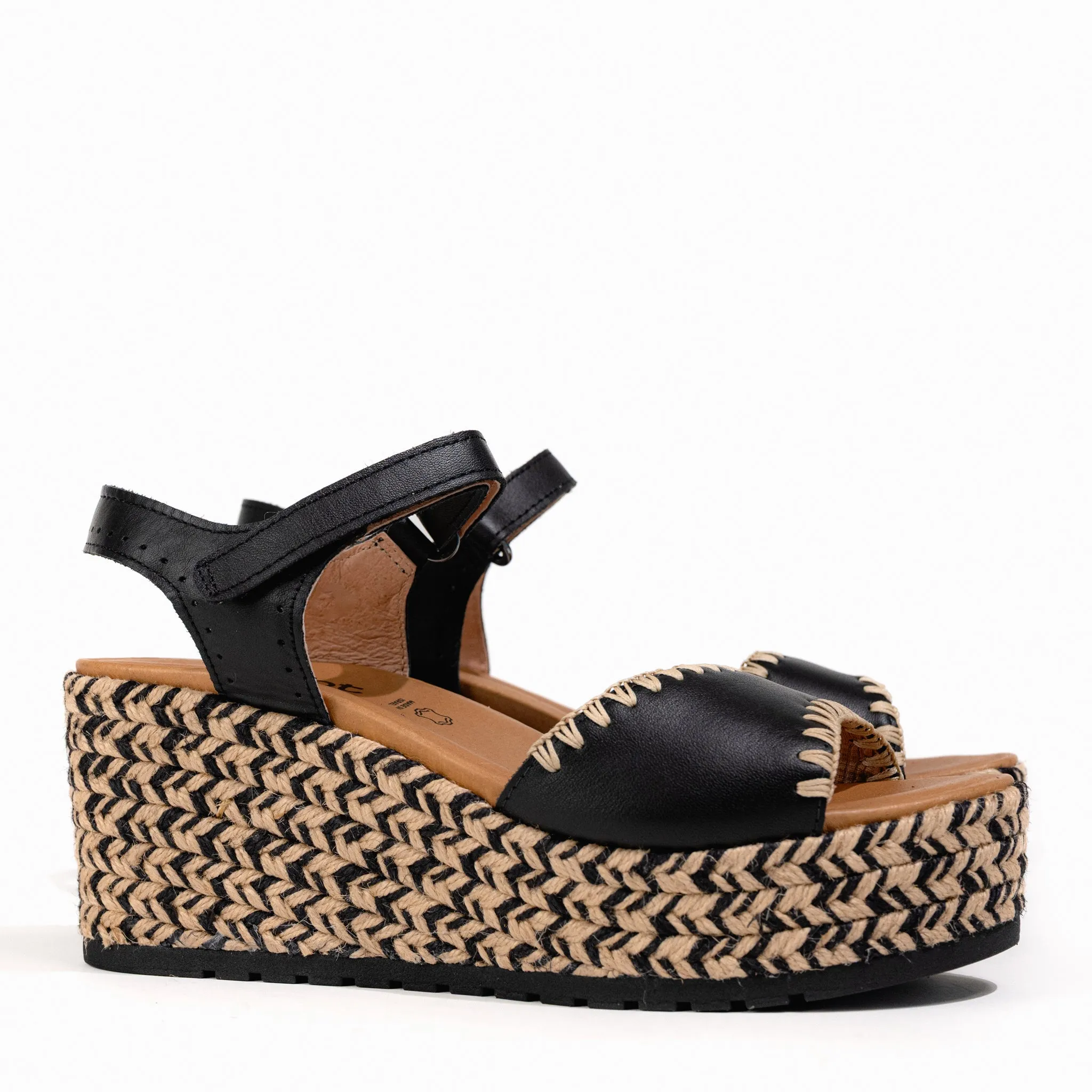 BLANES - JET - LEATHER