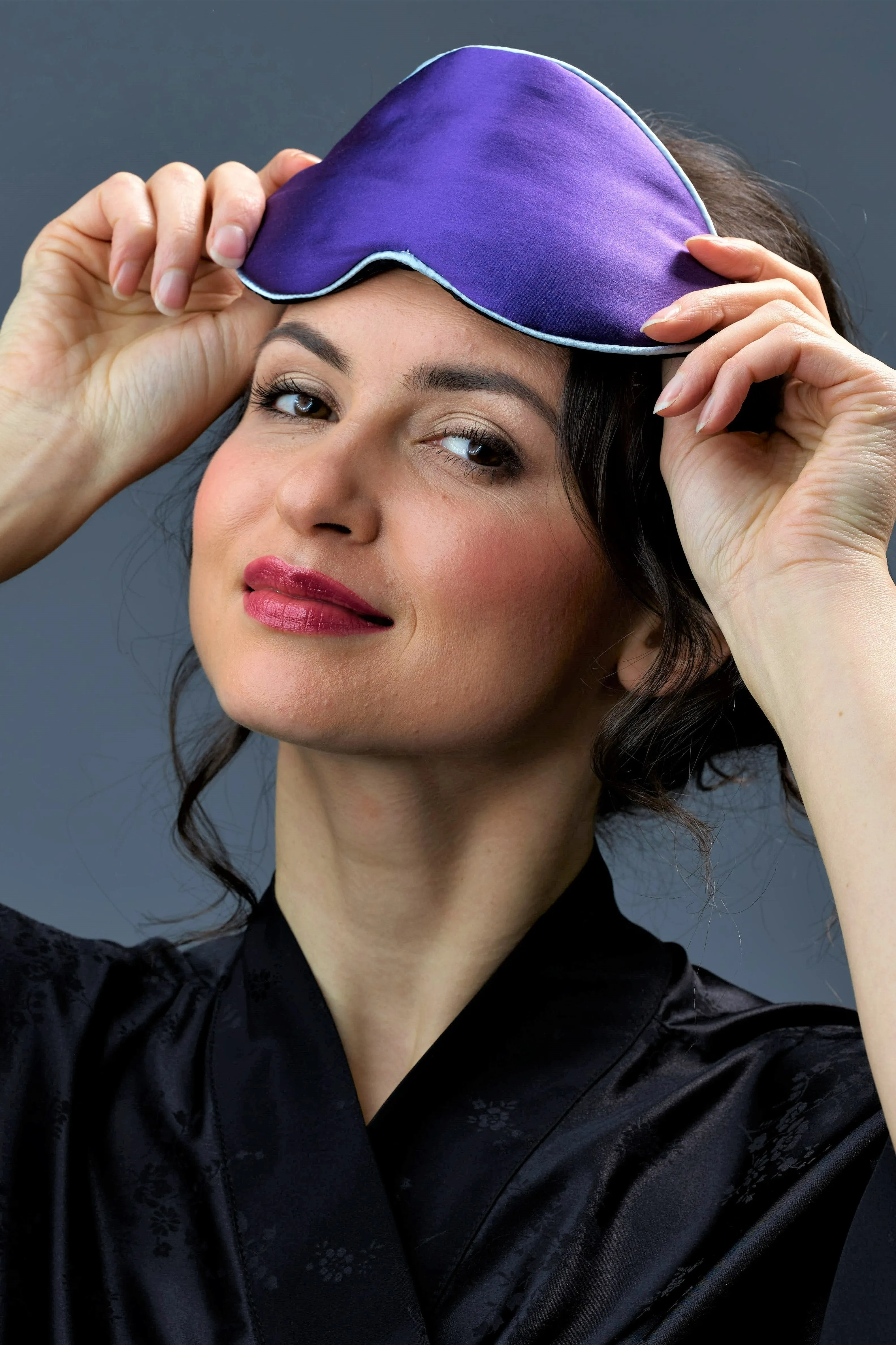 BlisSsleep 100% Silk Sleep Eye Pads Mask in Purple