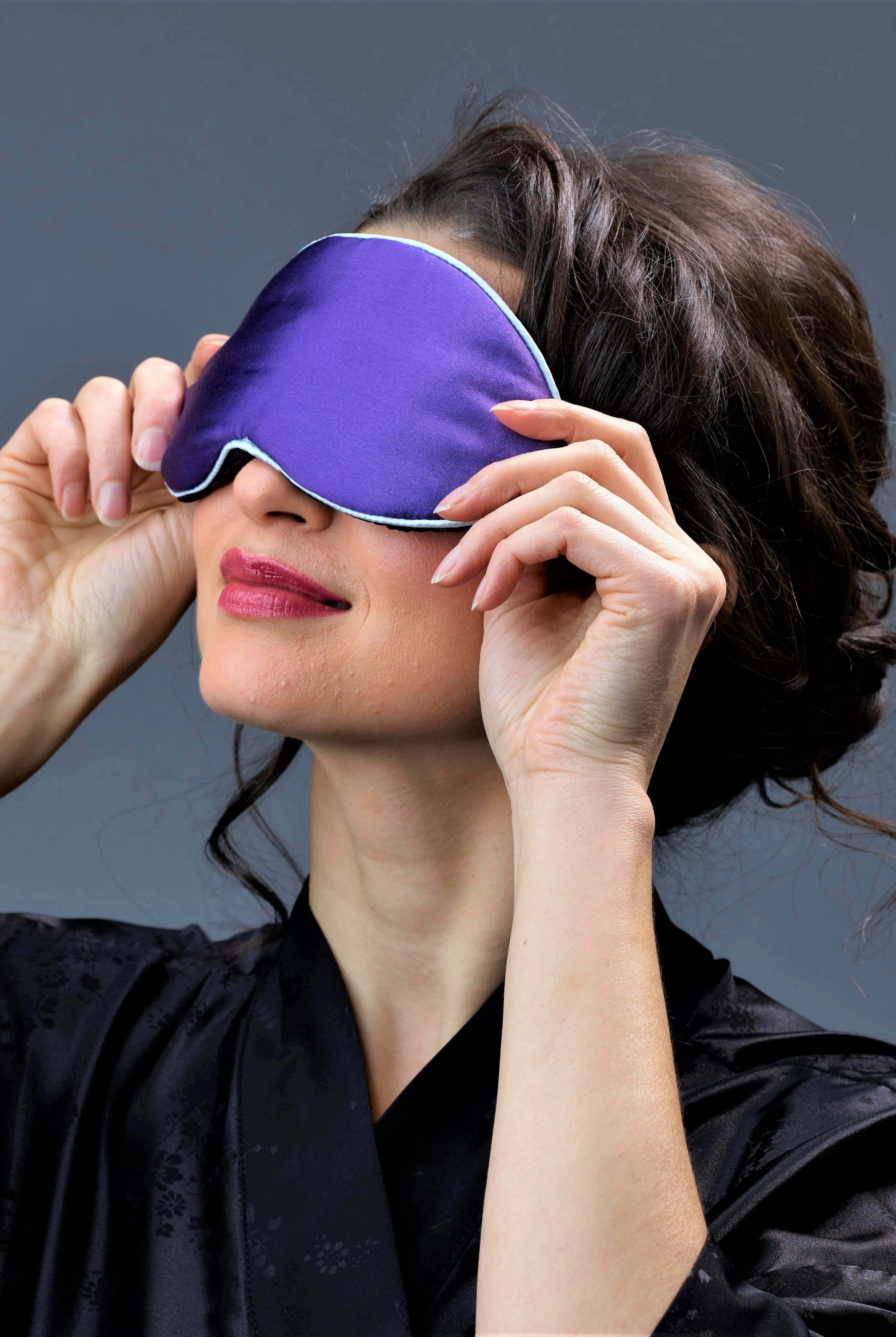 BlisSsleep 100% Silk Sleep Eye Pads Mask in Purple