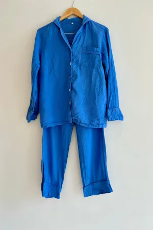 Blue Linen Set