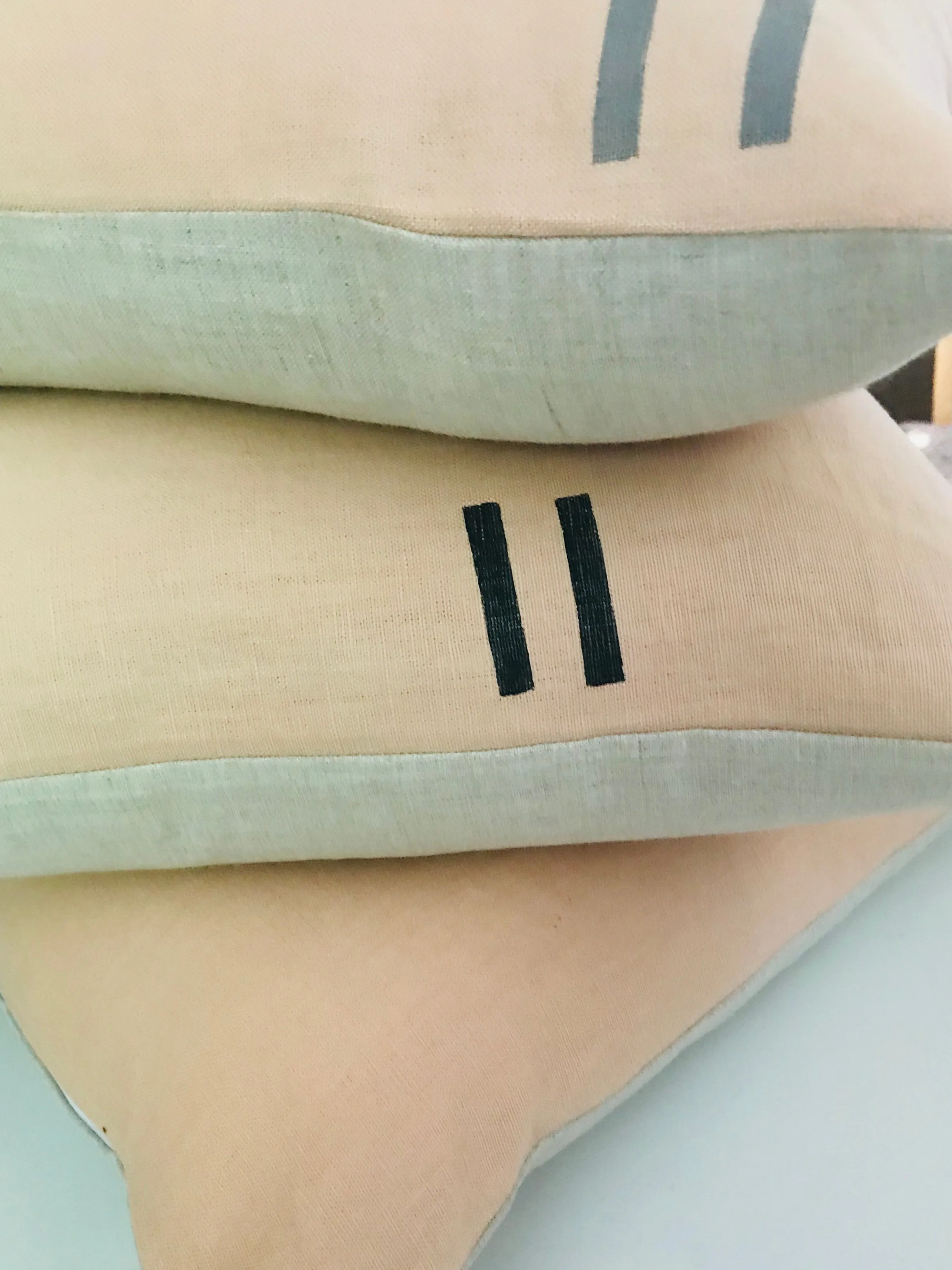 Blush Linen Pillow 20”x20”