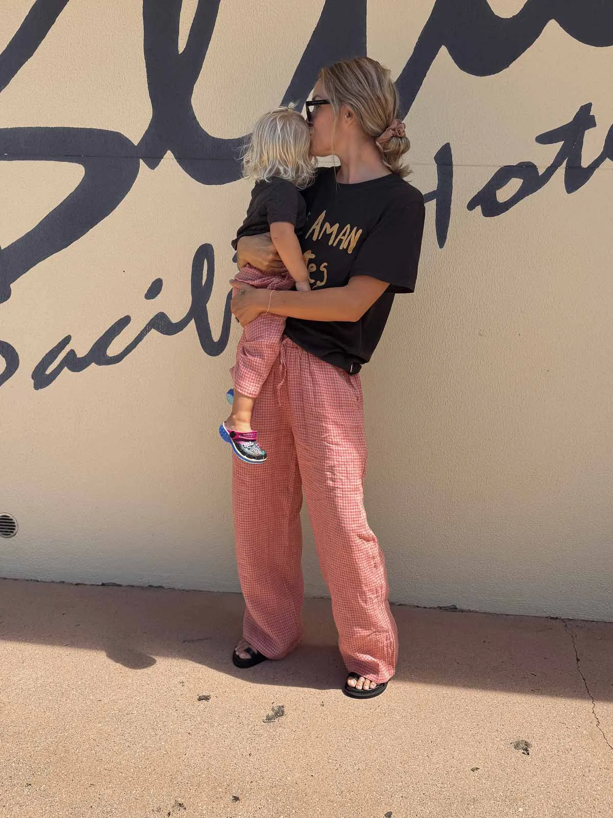 Bobbie| Women's Pants  | Coral Petite Check