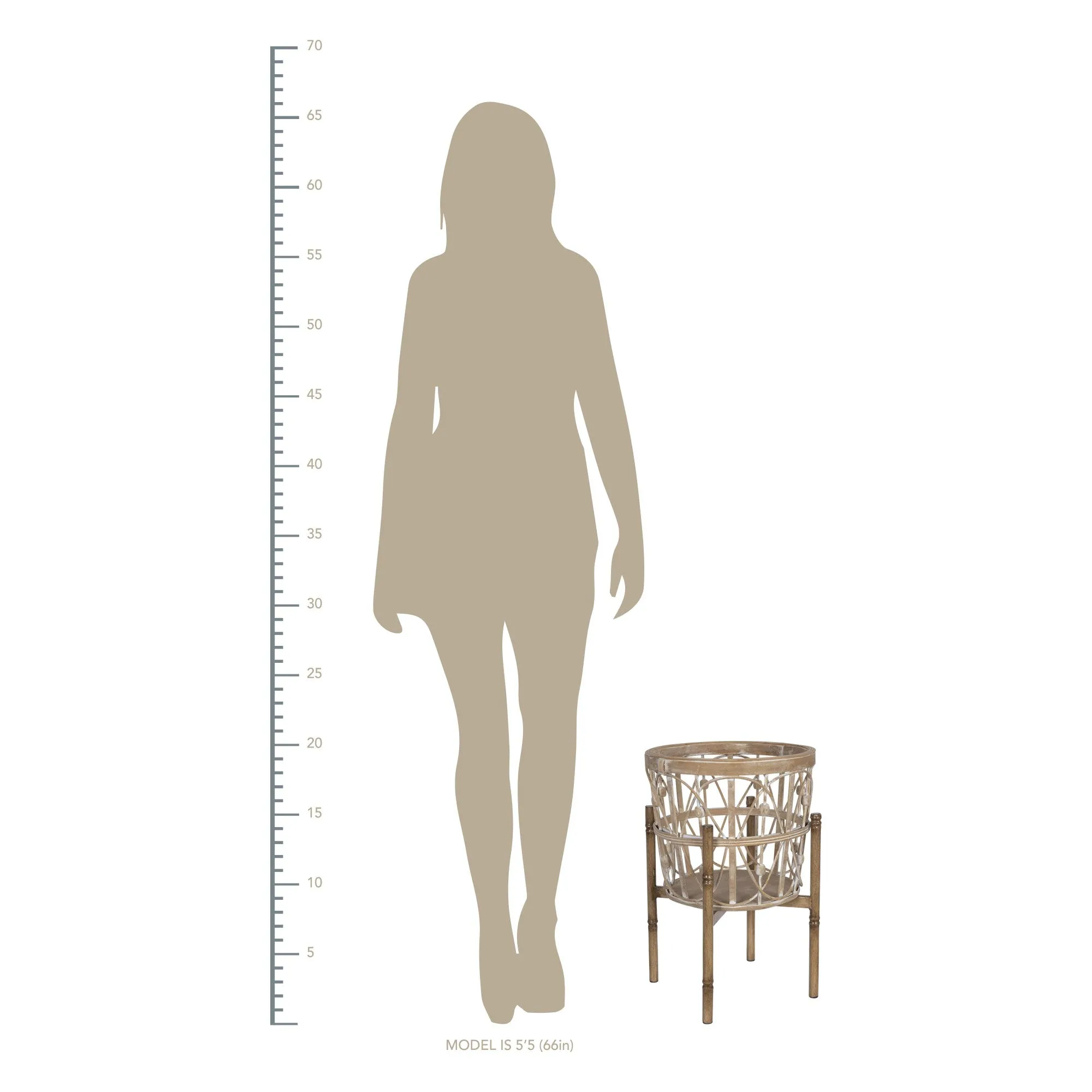 Bohemian Bamboo Plant Stand