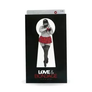 Bondage Set - School Girl Skirt Red Queen Size