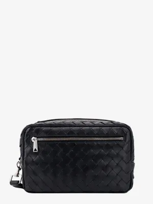 Bottega Veneta Leather Clutch With Woven Effect