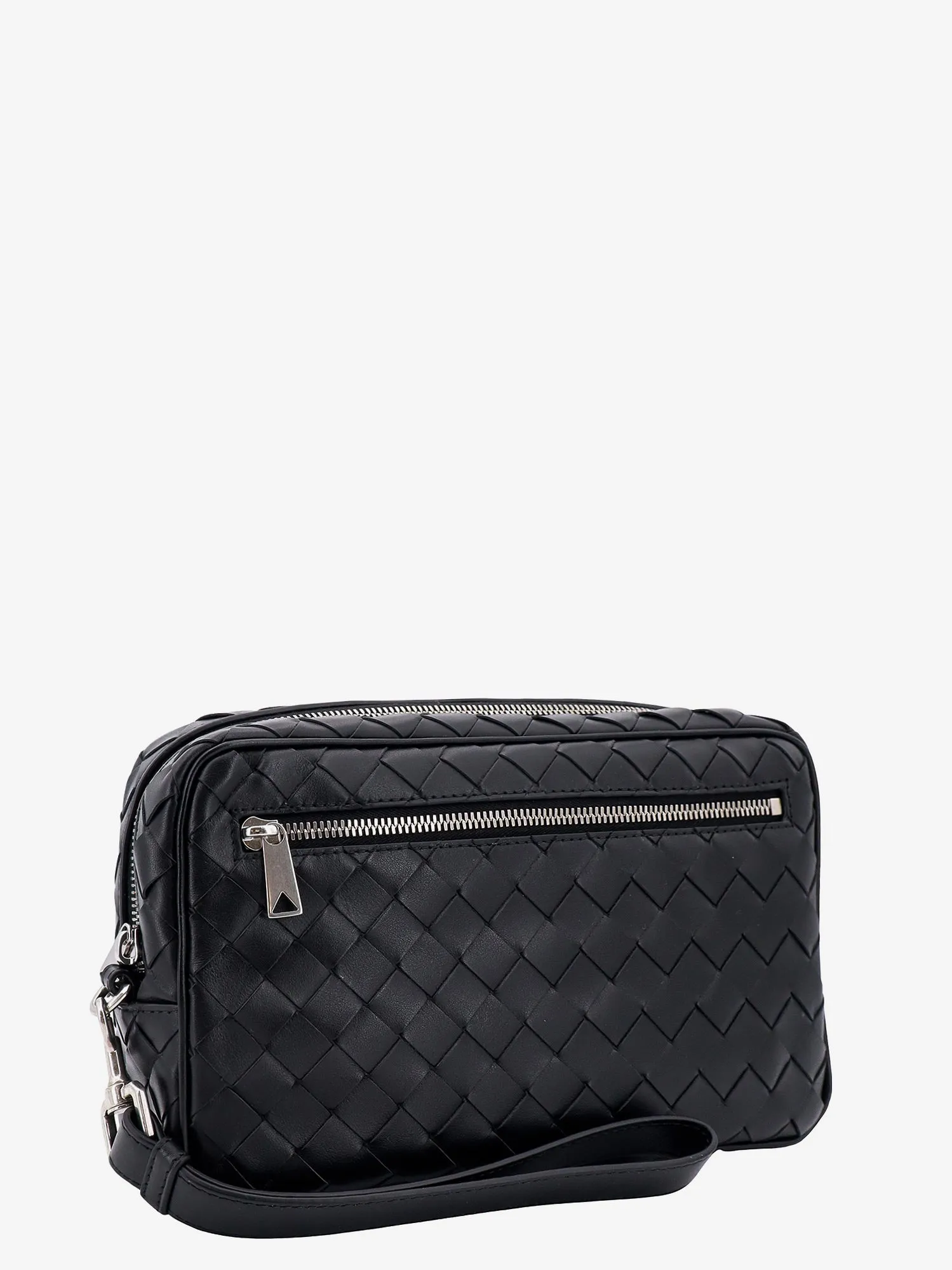 Bottega Veneta Leather Clutch With Woven Effect