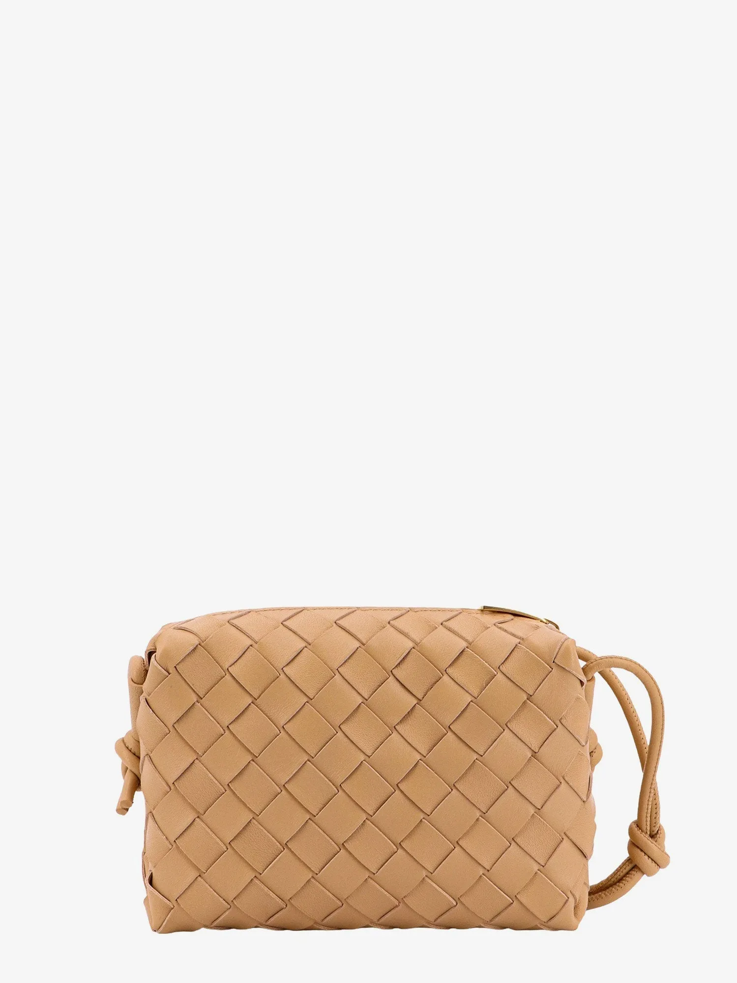 Bottega Veneta Leather Shoulder Bag With Intrecciato Motif