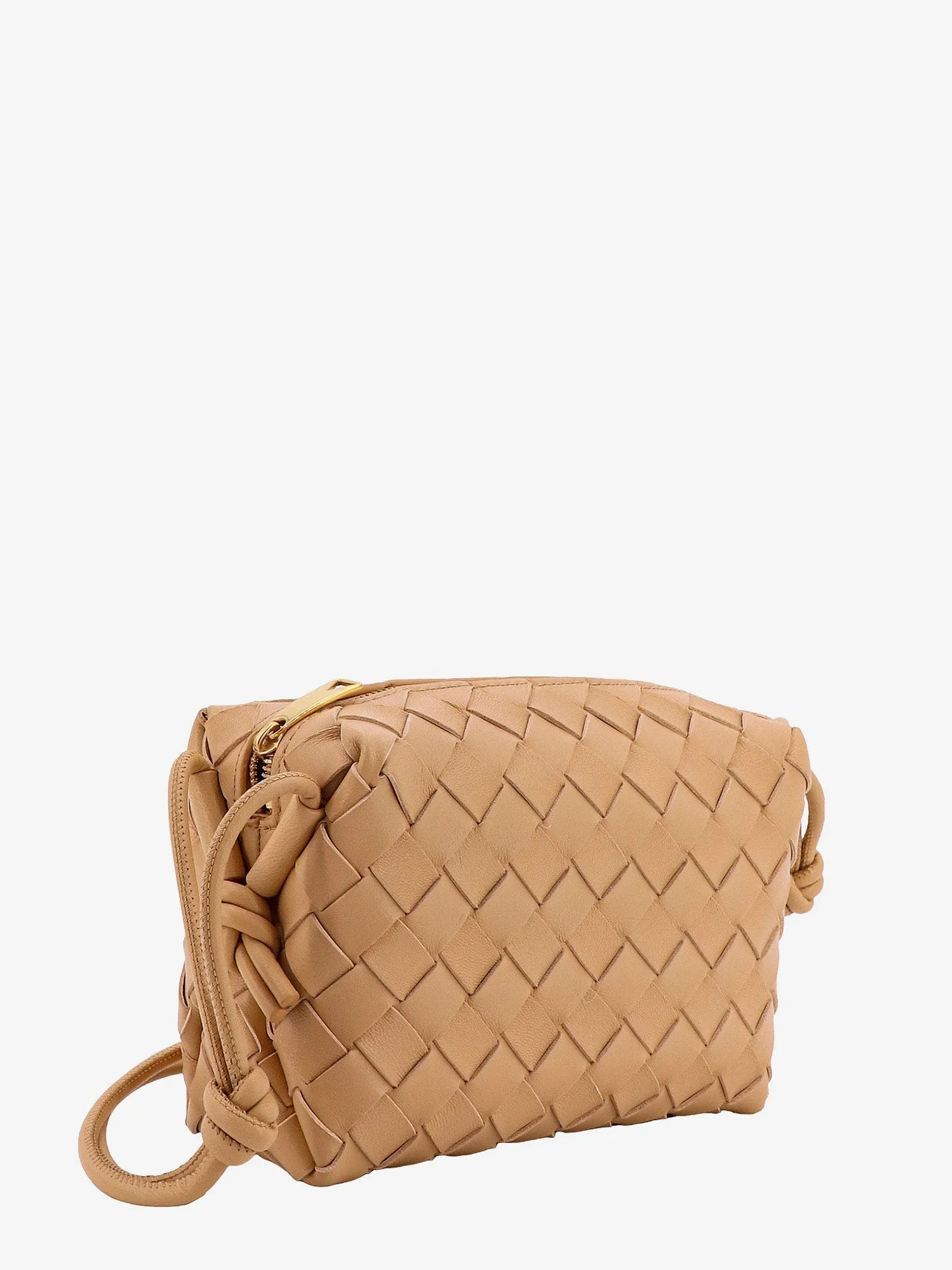 Bottega Veneta Leather Shoulder Bag With Intrecciato Motif