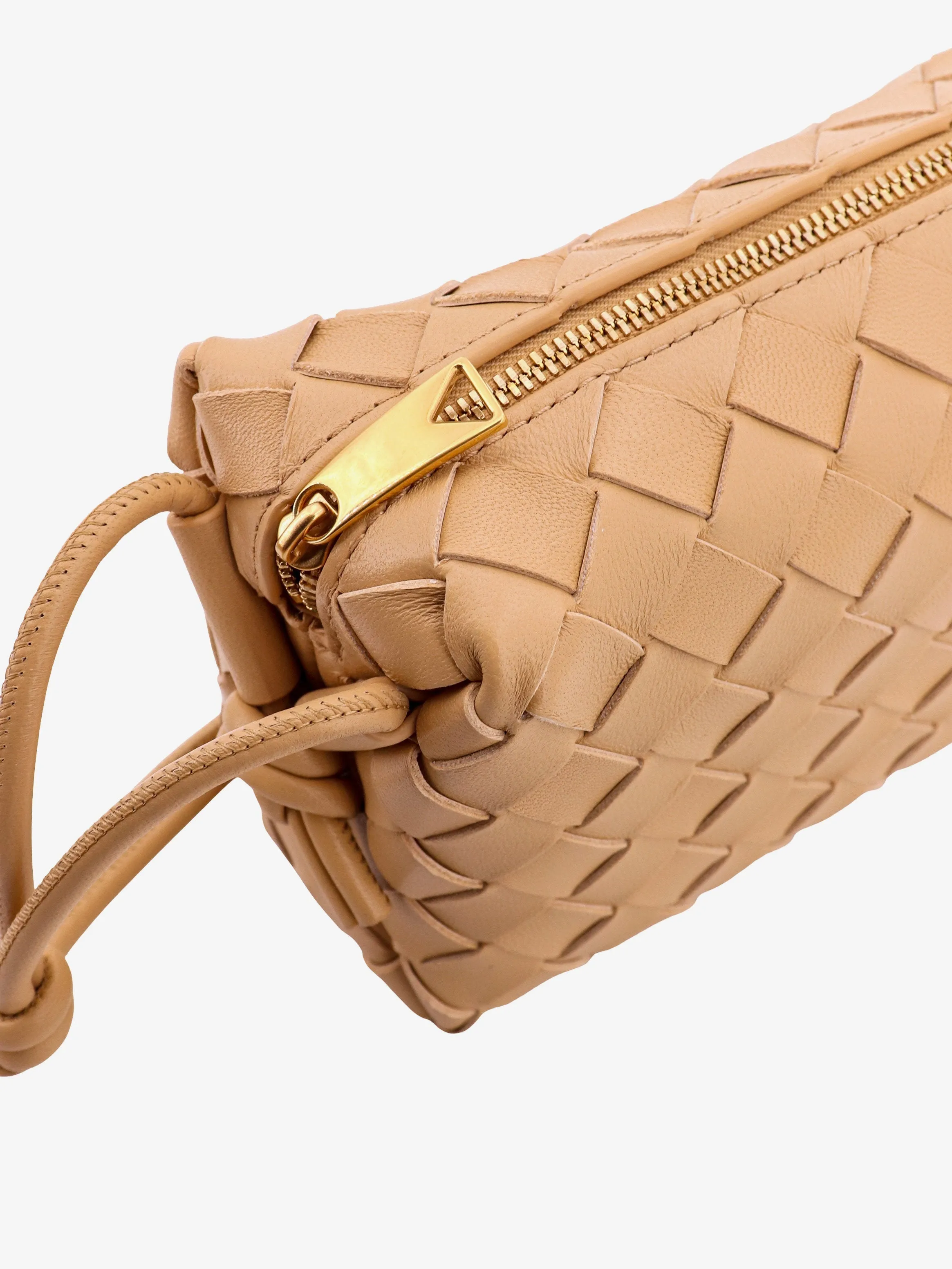 Bottega Veneta Leather Shoulder Bag With Intrecciato Motif