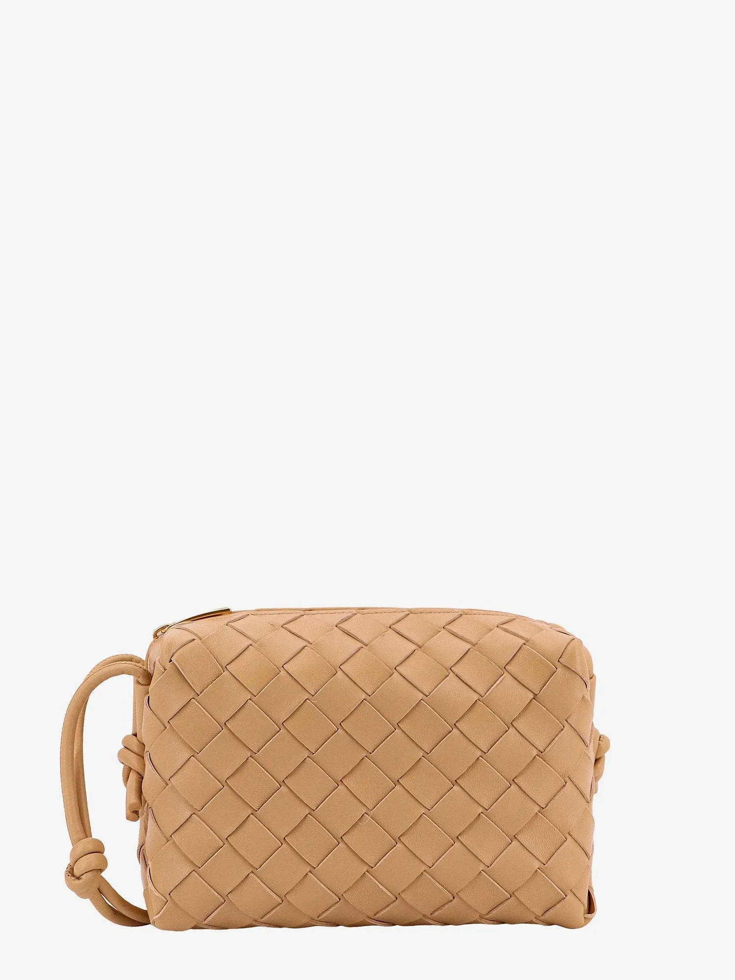Bottega Veneta Leather Shoulder Bag With Intrecciato Motif