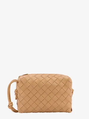 Bottega Veneta Leather Shoulder Bag With Intrecciato Motif