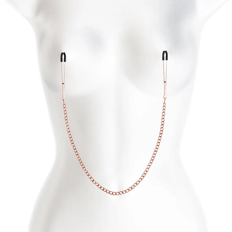 Bound Nipple Clamps - DC3 - Rose Gold