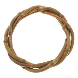 Bracelet - Felicity 3-Row Woven Bamboo Bangle in Natural