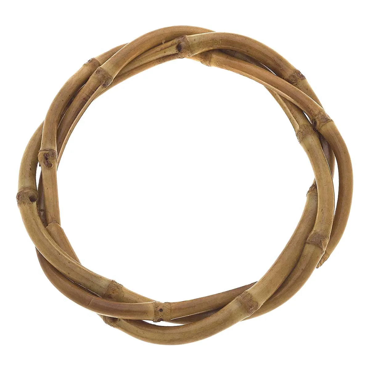 Bracelet - Felicity 3-Row Woven Bamboo Bangle in Natural