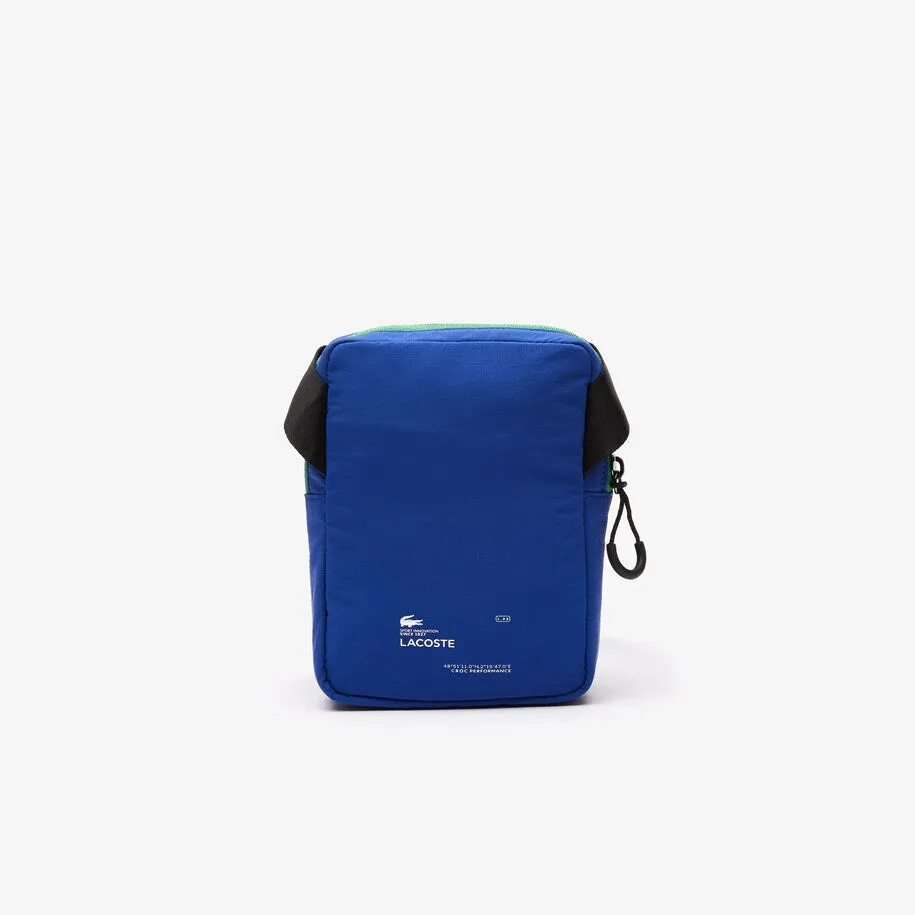 Branded Band Nylon Flat Crossover Bag