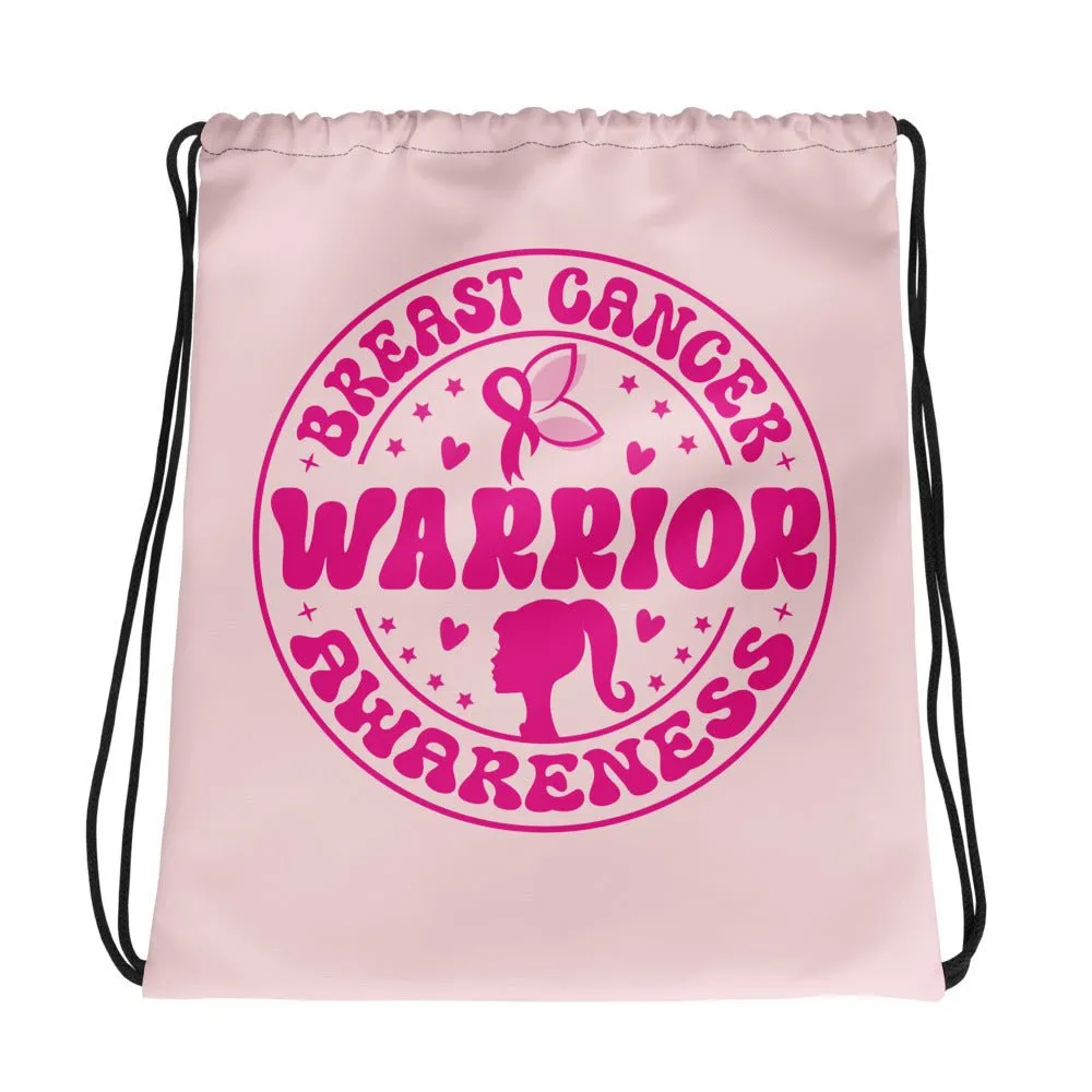 Breast Cancer Drawstring Bag