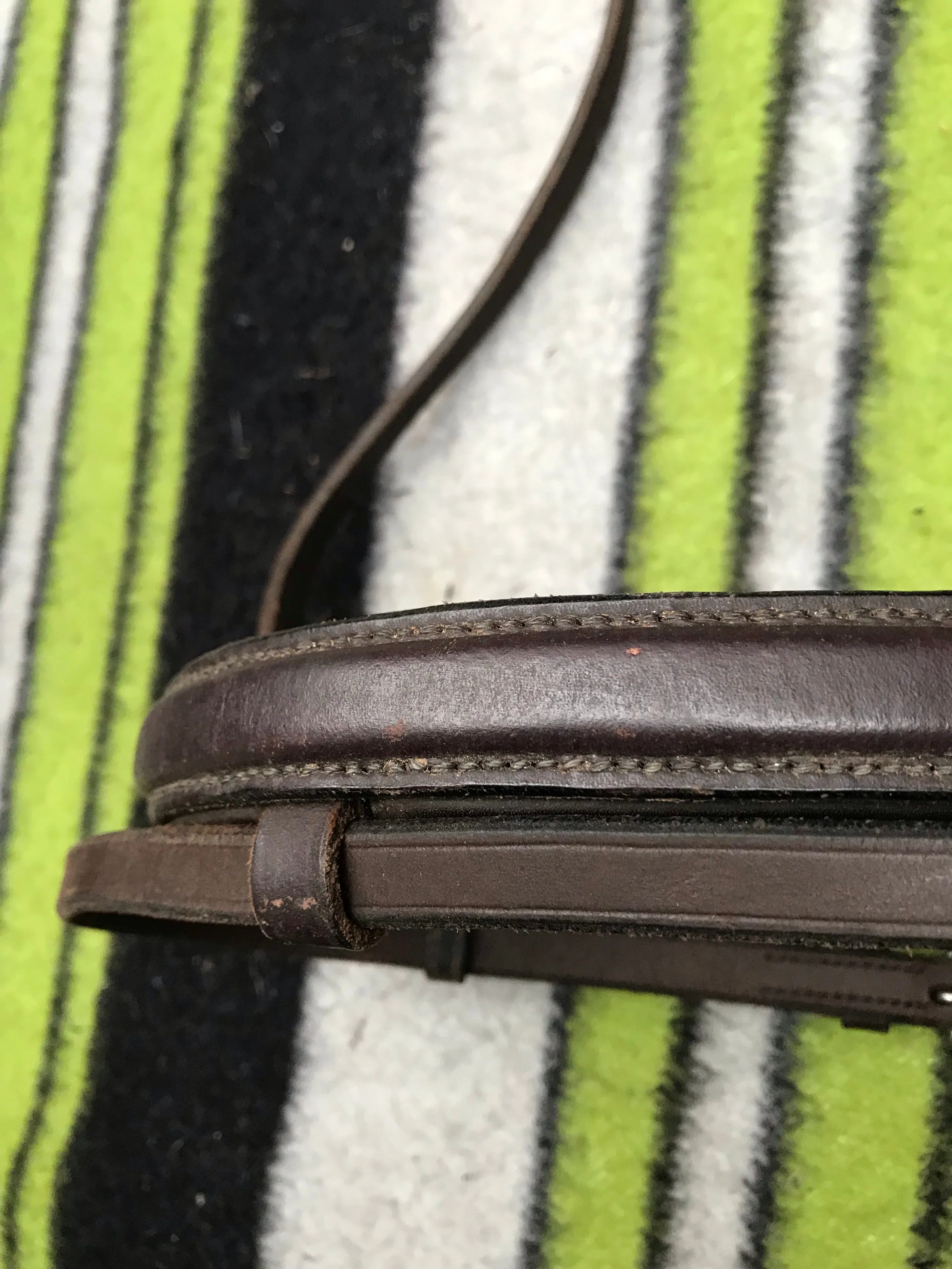 brown nose band with flash cob size FREE POSTAGE