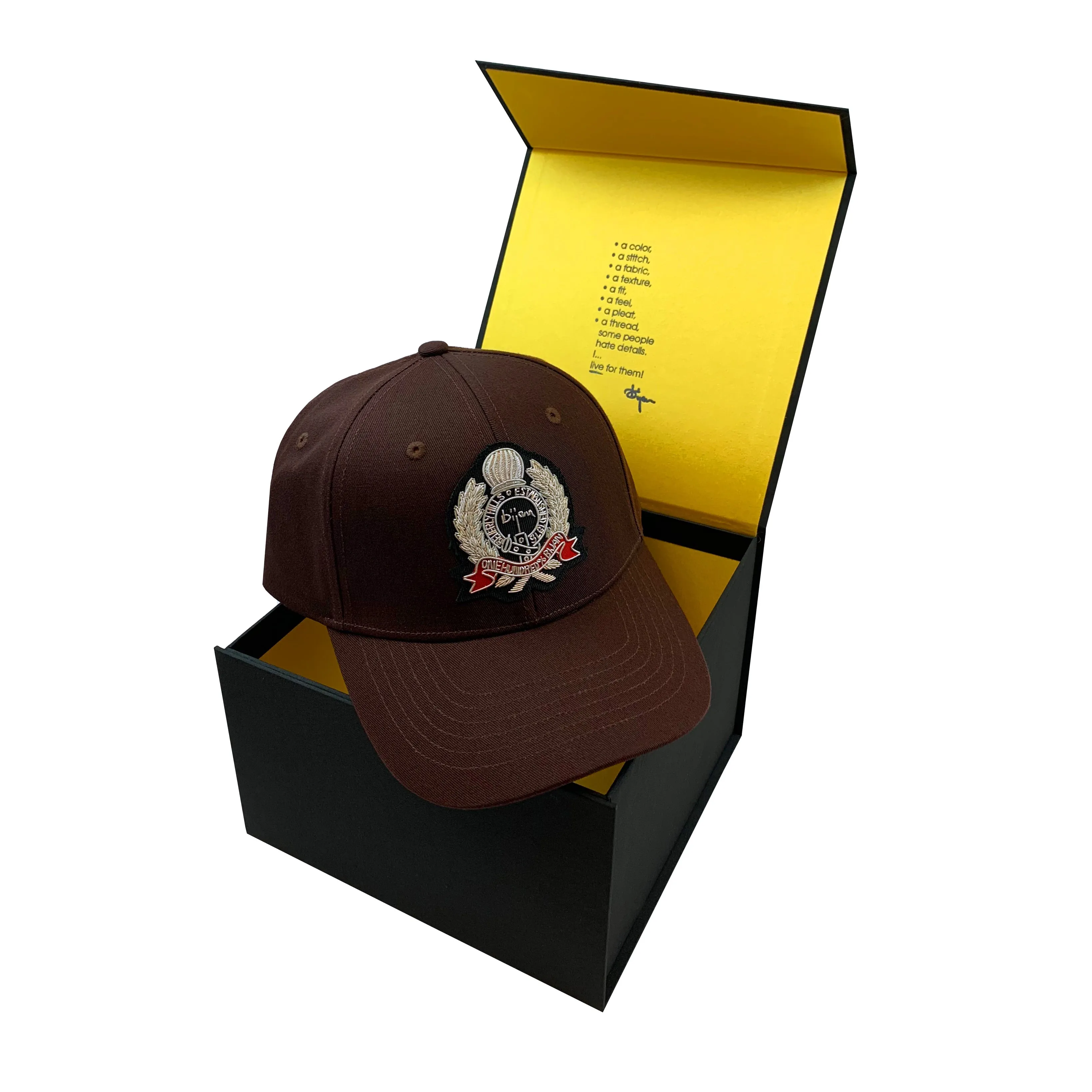 Brown with Silver Crest Cap