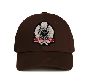 Brown with Silver Crest Cap