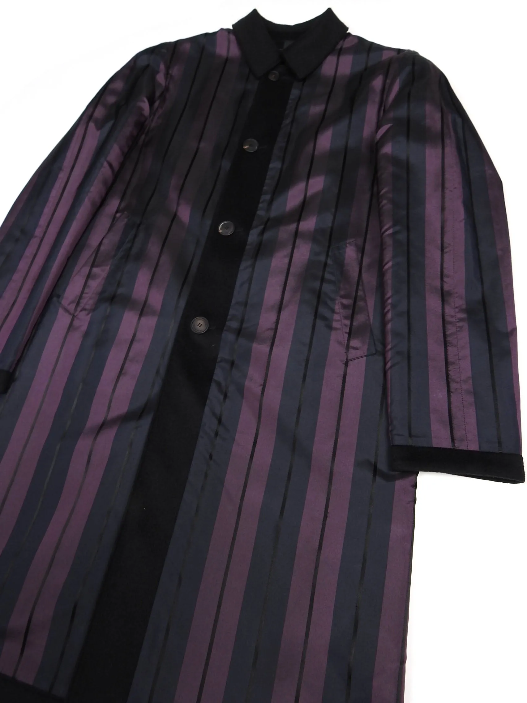 Burberry Prorsum Silk/Cashmere Reversible Coat Size 48
