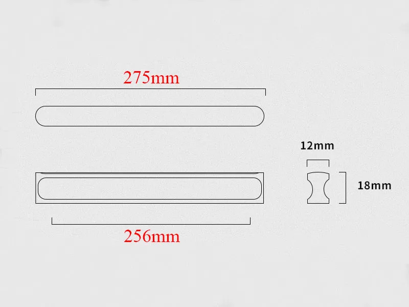 Cabinet Drawer Wardrobe Handle 256mm