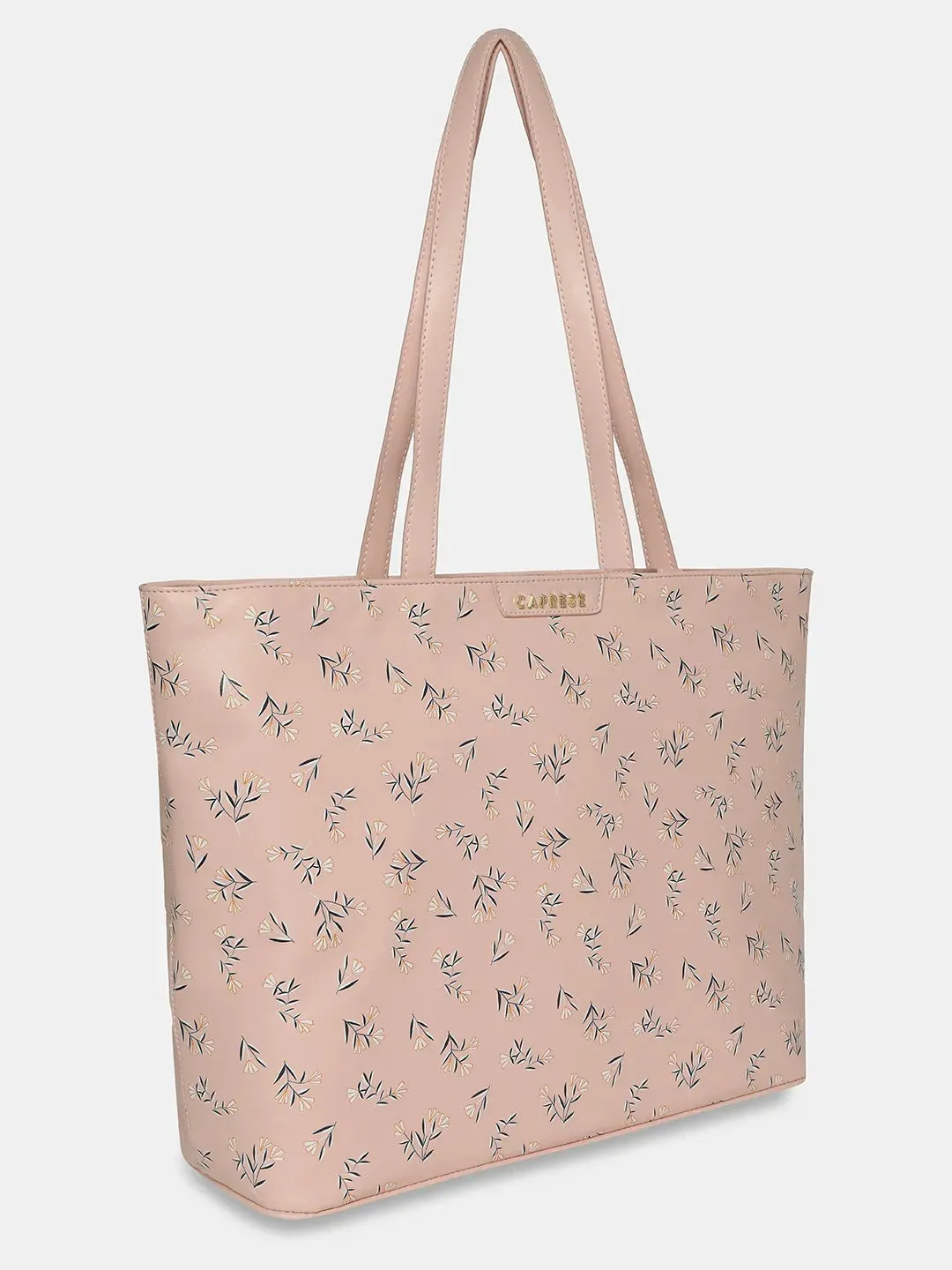 Caprese Merida Tote Printed Large Sky Blue Laptop Bag