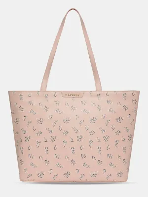 Caprese Merida Tote Printed Large Sky Blue Laptop Bag
