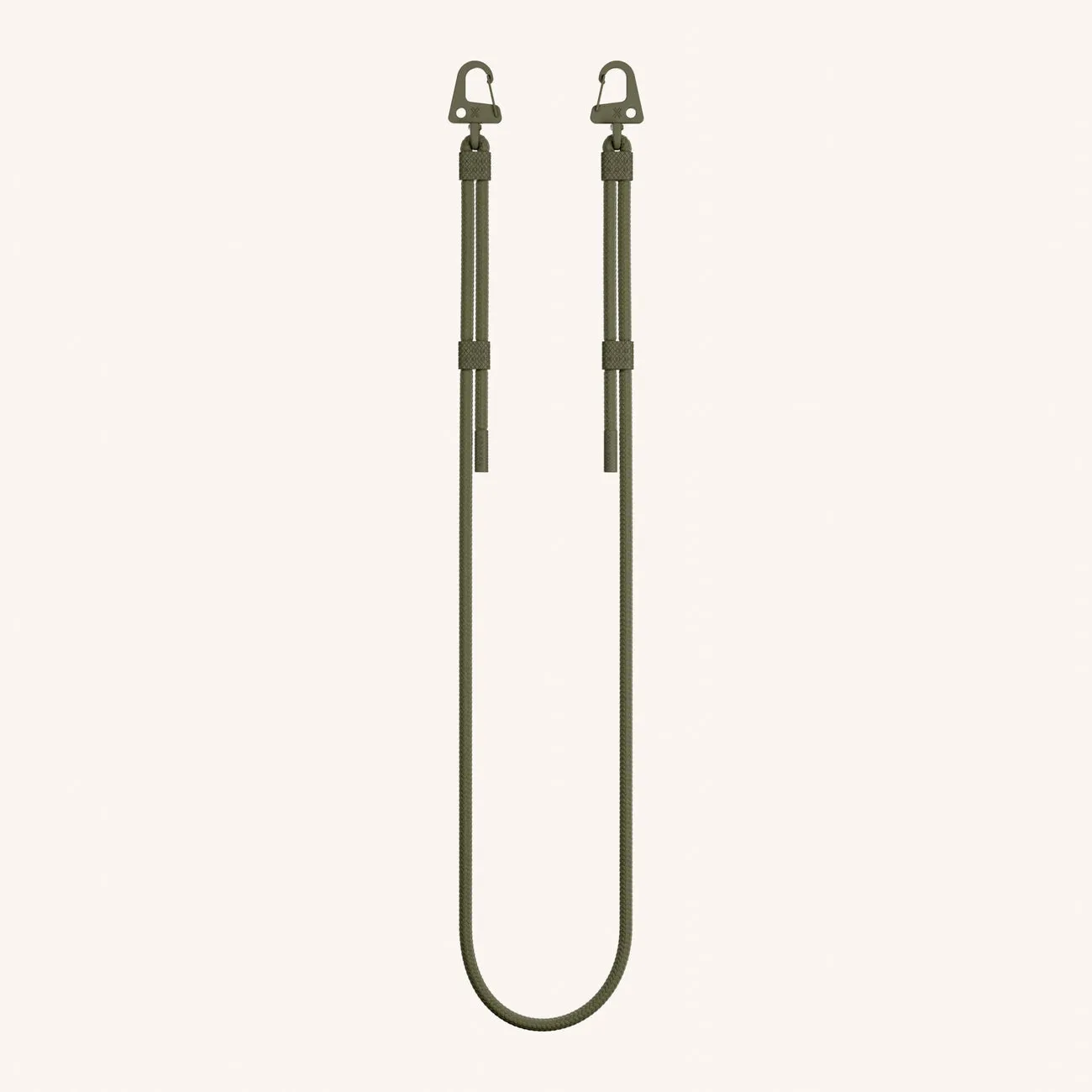 Carabiner Rope  Phone Case Strap - Moss Green