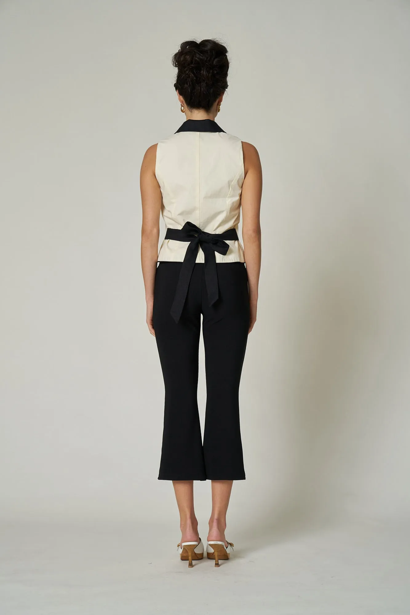 CHERISE TOP - TUXEDO