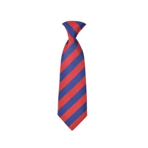 Cherwell Children's Silk Neck Tie - Blue & Red Varsity Stripes
