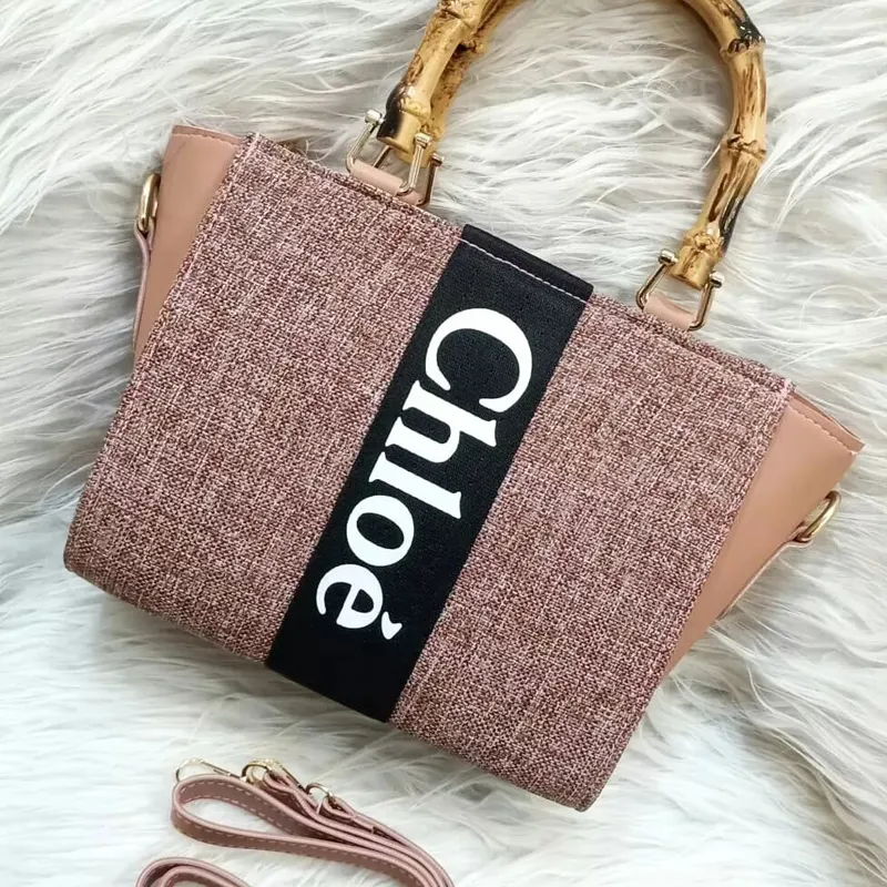 CHL Handbag Woven Bamboo Handles Strap Shoulder Bag #22