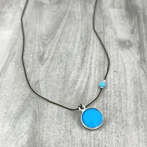Circle of Turquoise Gemstone Pendant