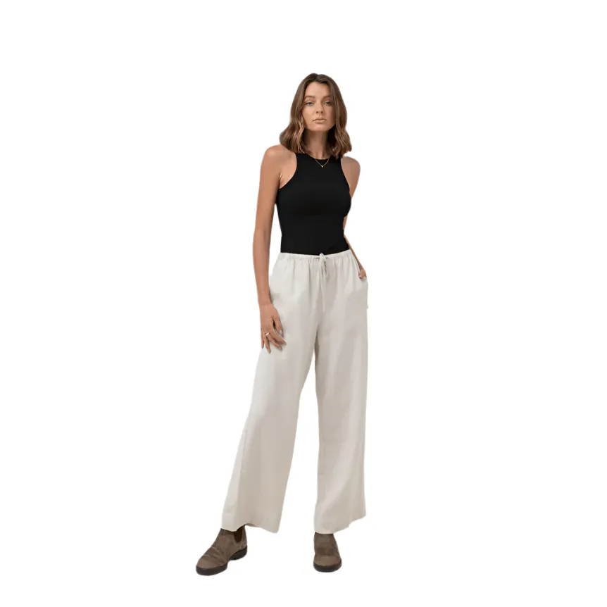 Classic Drawstring Pant - Oat
