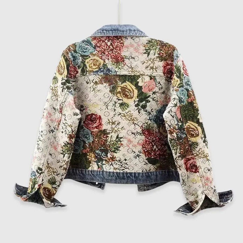 Céleste Bouchard Blossom Denim Jacket