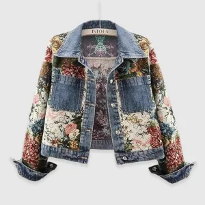 Céleste Bouchard Blossom Denim Jacket
