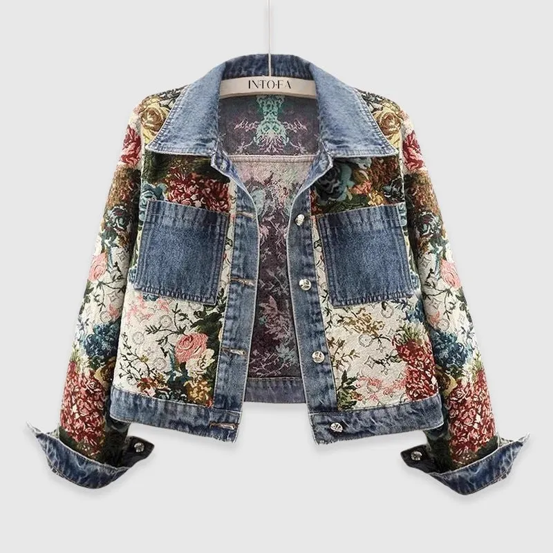 Céleste Bouchard Blossom Denim Jacket