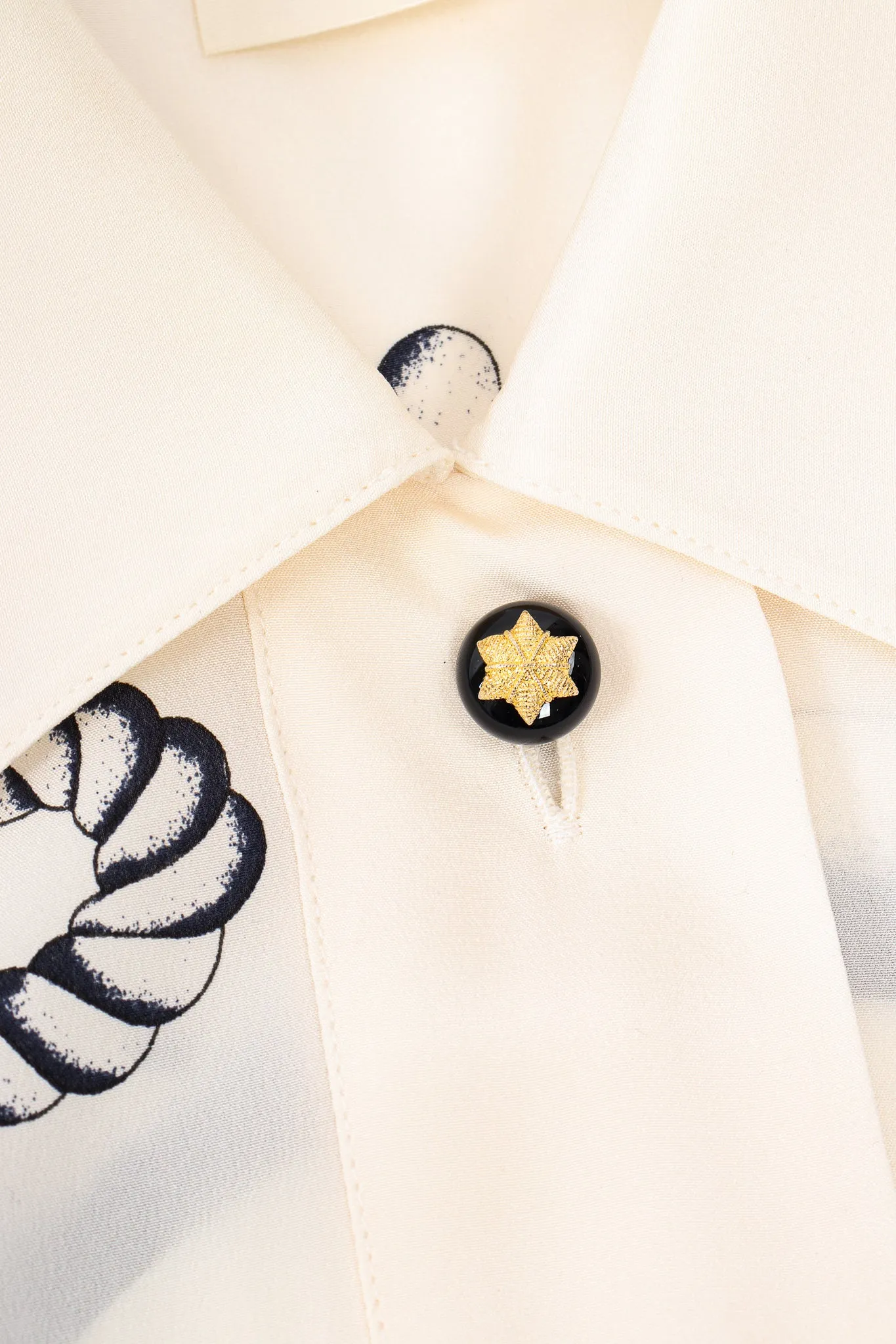 Compass Star Nautical Silk Shirt